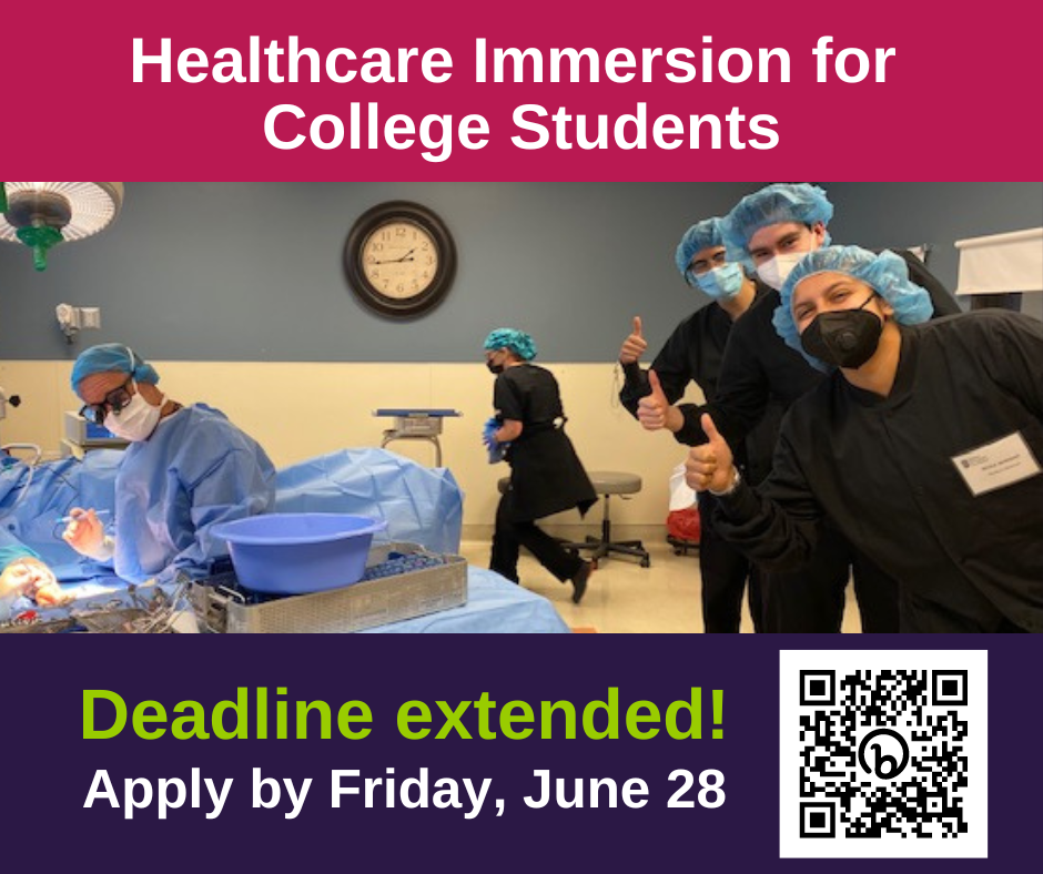 Healthcare Immersion Program applications close June 21